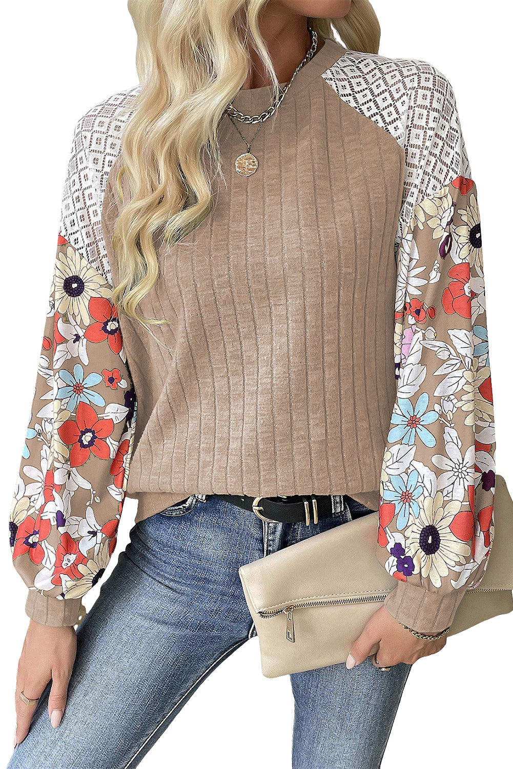 Blouse côtelée à -A WOMAN WE LOVE