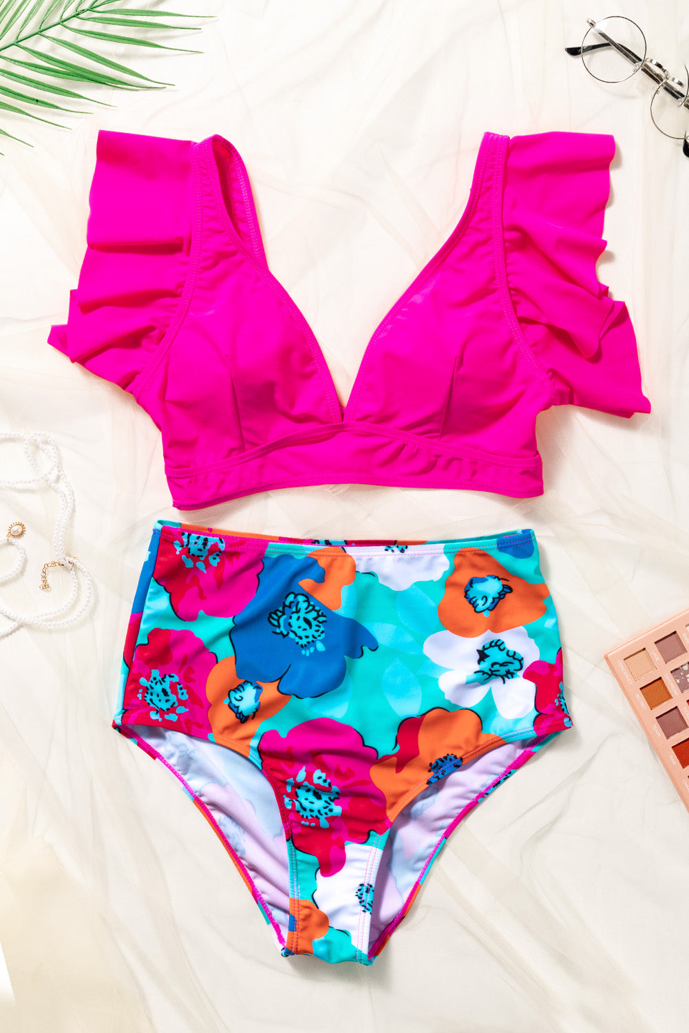 Bikini taille haute col en V-A WOMAN WE LOVE