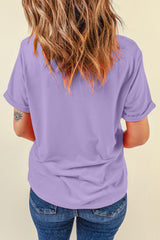 Camiseta gráfica de Gras del martes de lentejuelas de Wisteria