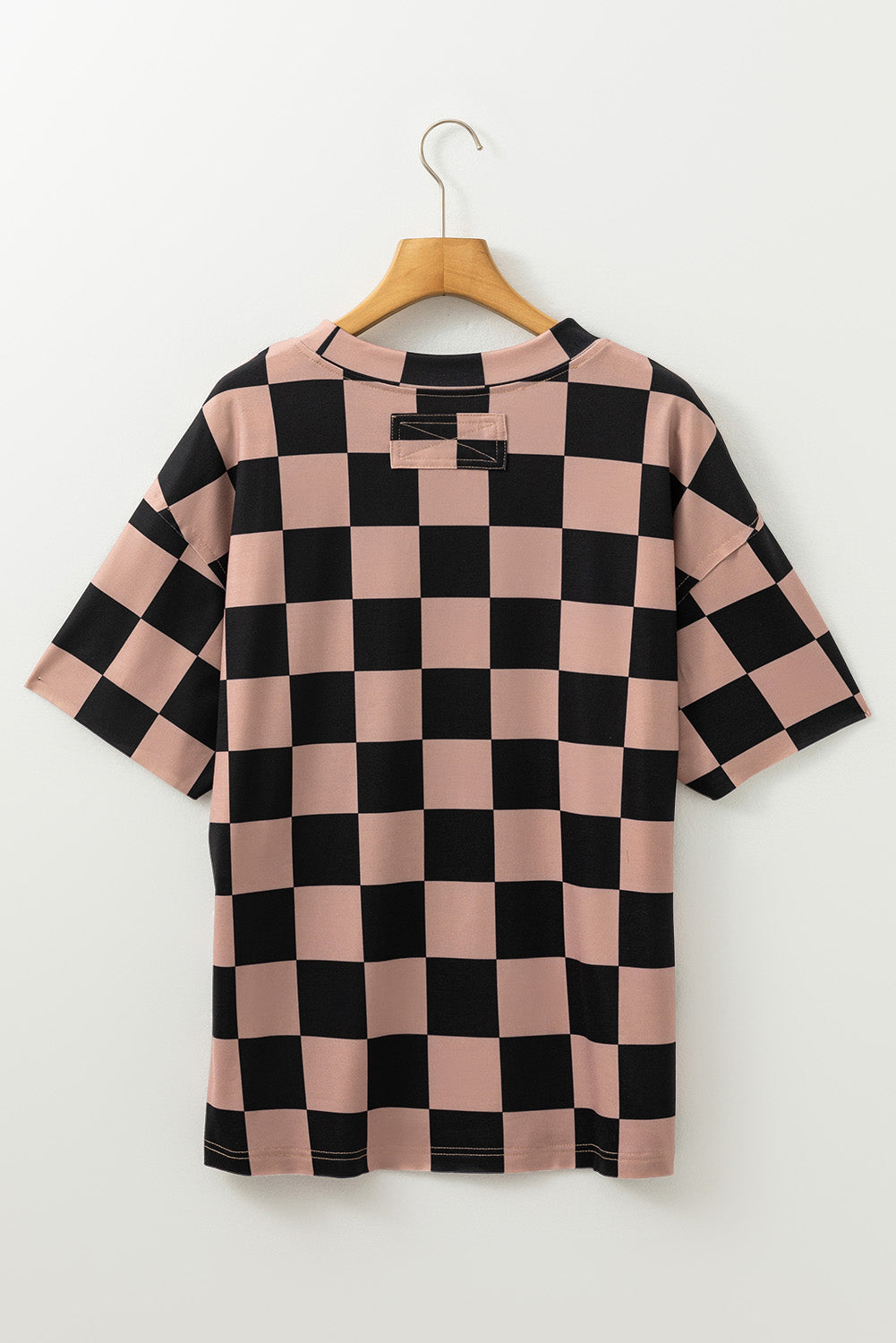 T-shirt décontracté Checkmate Boyfriend beige français clair