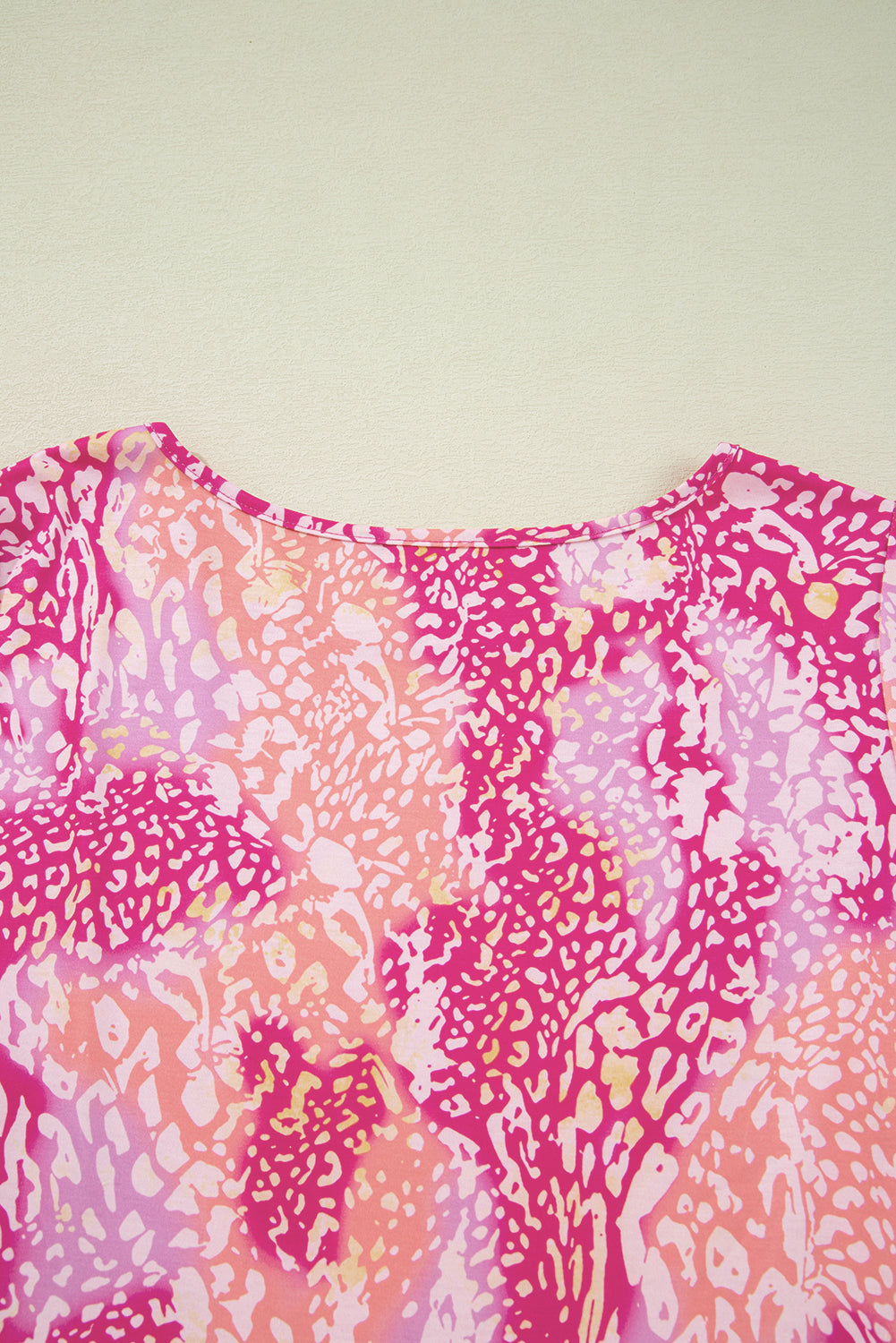 Pink - High Classic tunic with leopard print and tissue color *