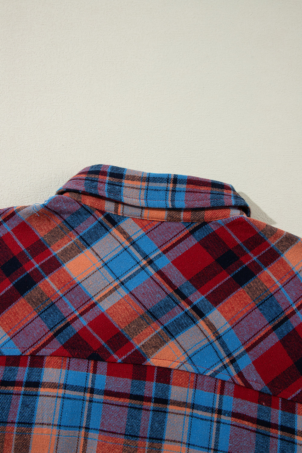 Chemise vintage ample à carreaux rouges *-A WOMAN WE LOVE
