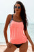 Maillot de bain tankini doublé imprimé rose