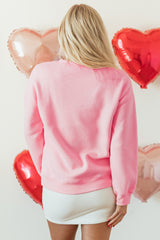 Lover sweatshirt with puffy print *