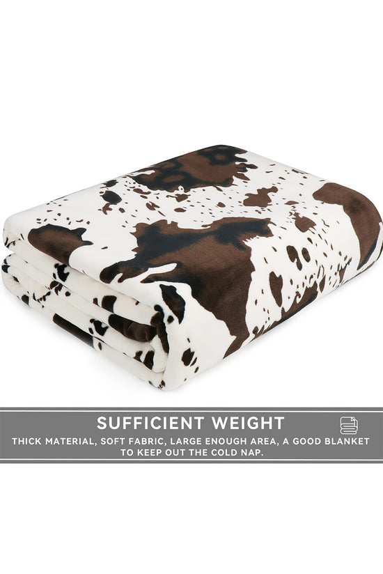 Couverture en molleton Taches de vache multicolores