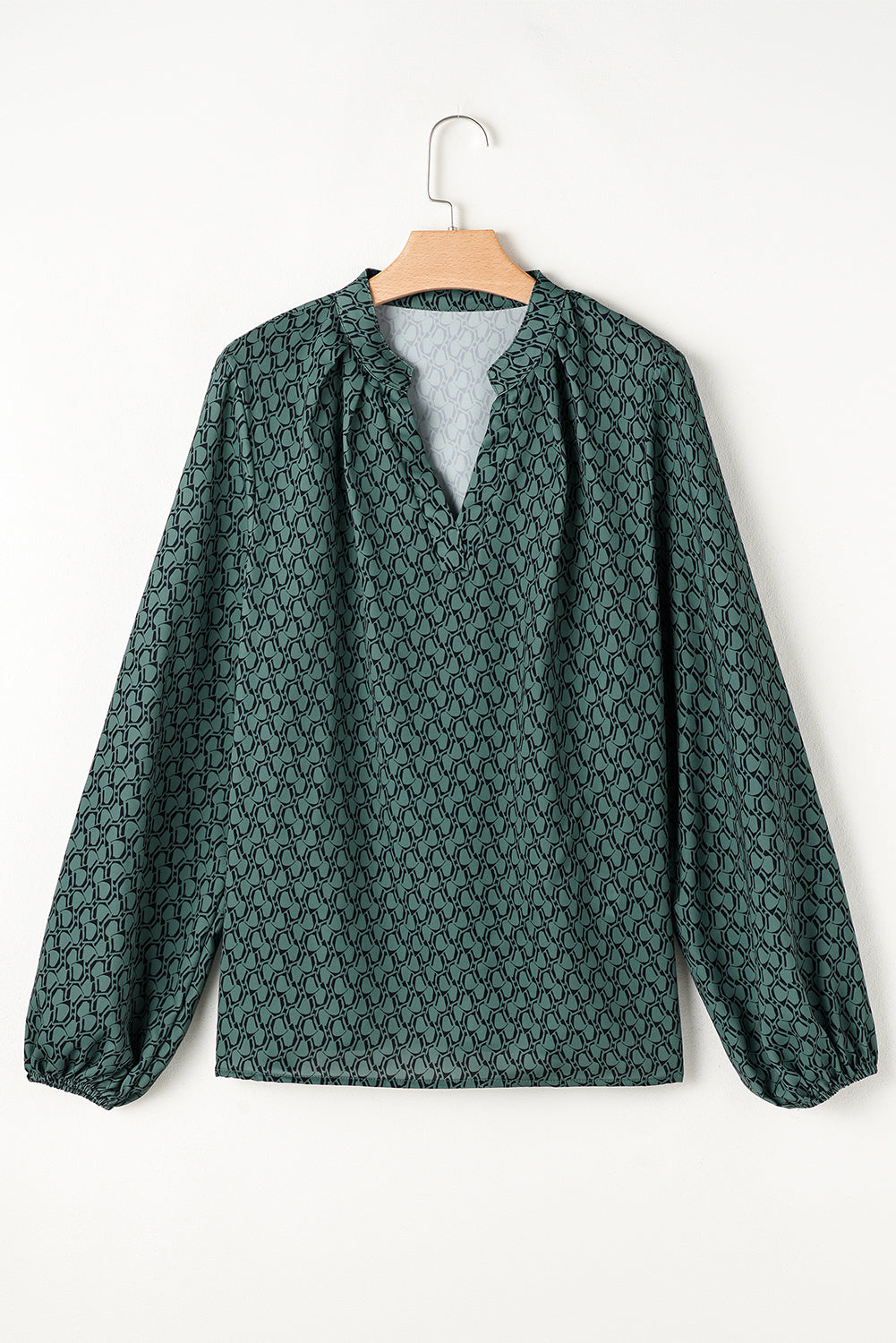Chemisier vert à manches bouffantes *-A WOMAN WE LOVE