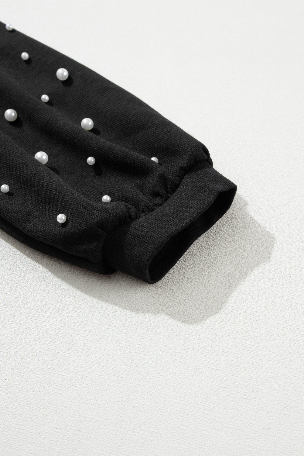 Round neck t-shirt 3/4 Black Pearl Decor