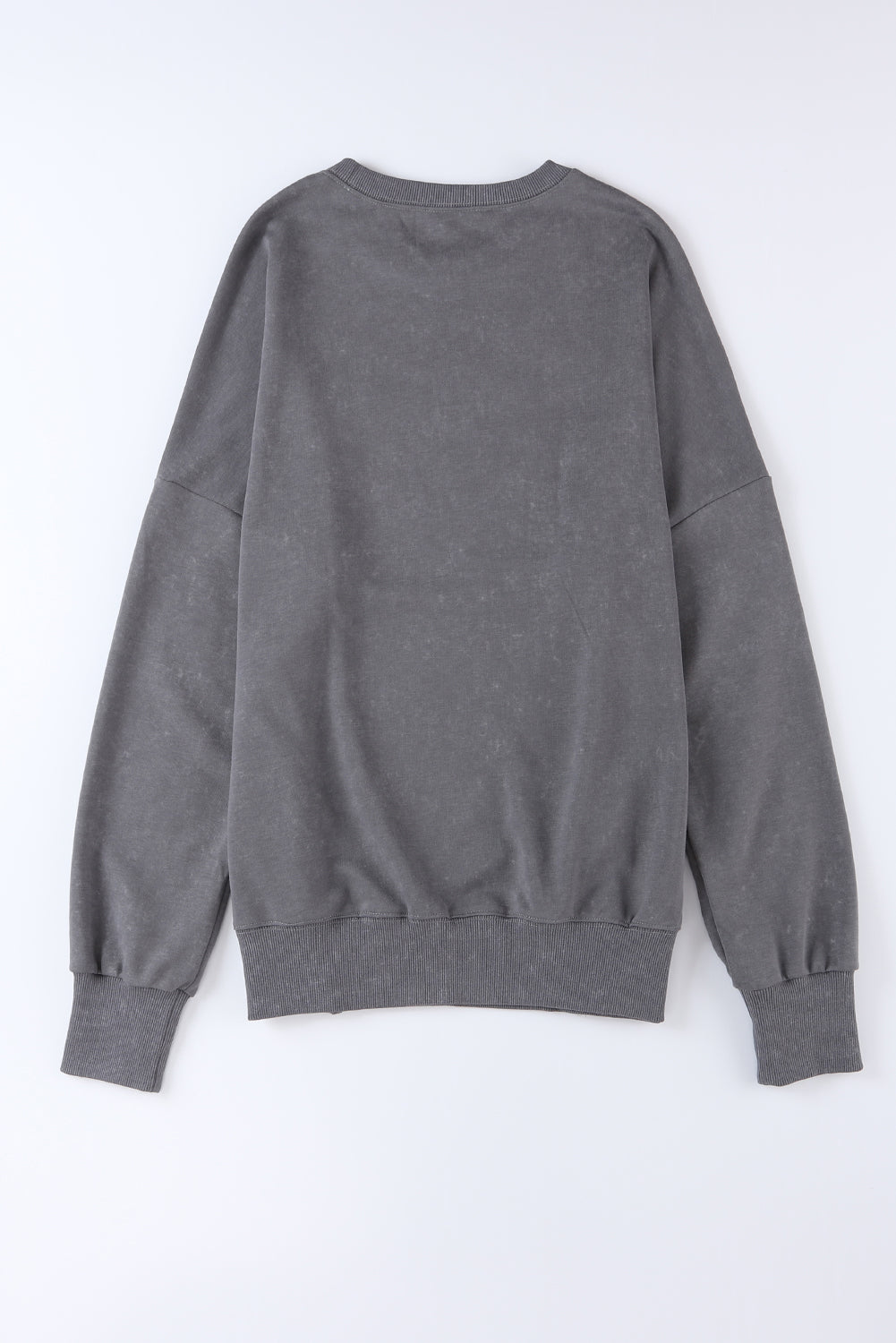 Sudadera de gran tamaño de chorro de hombro gris caída