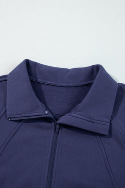 Navy blue with sleeve blue and climbing collar *