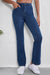 Jean bootcut décontracté en tricot extensible Ashleigh bleu taille moyenne