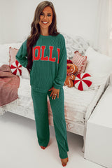 Evergreen JOLLY - Ensemble haut à manches longues et pantalon en velours côtelé-A WOMAN WE LOVE