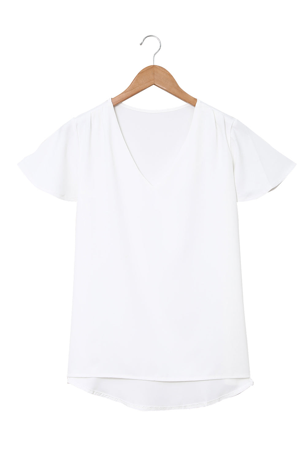 T-shirt blanc couche en V